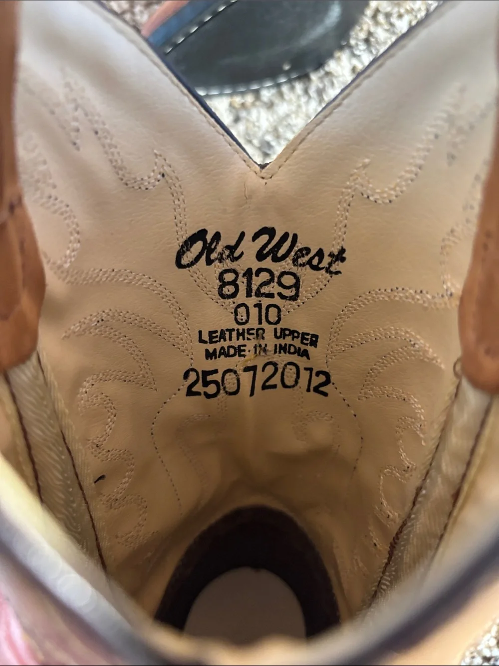 Old West Brown Western Kids' Pull-On Cowboy Boots